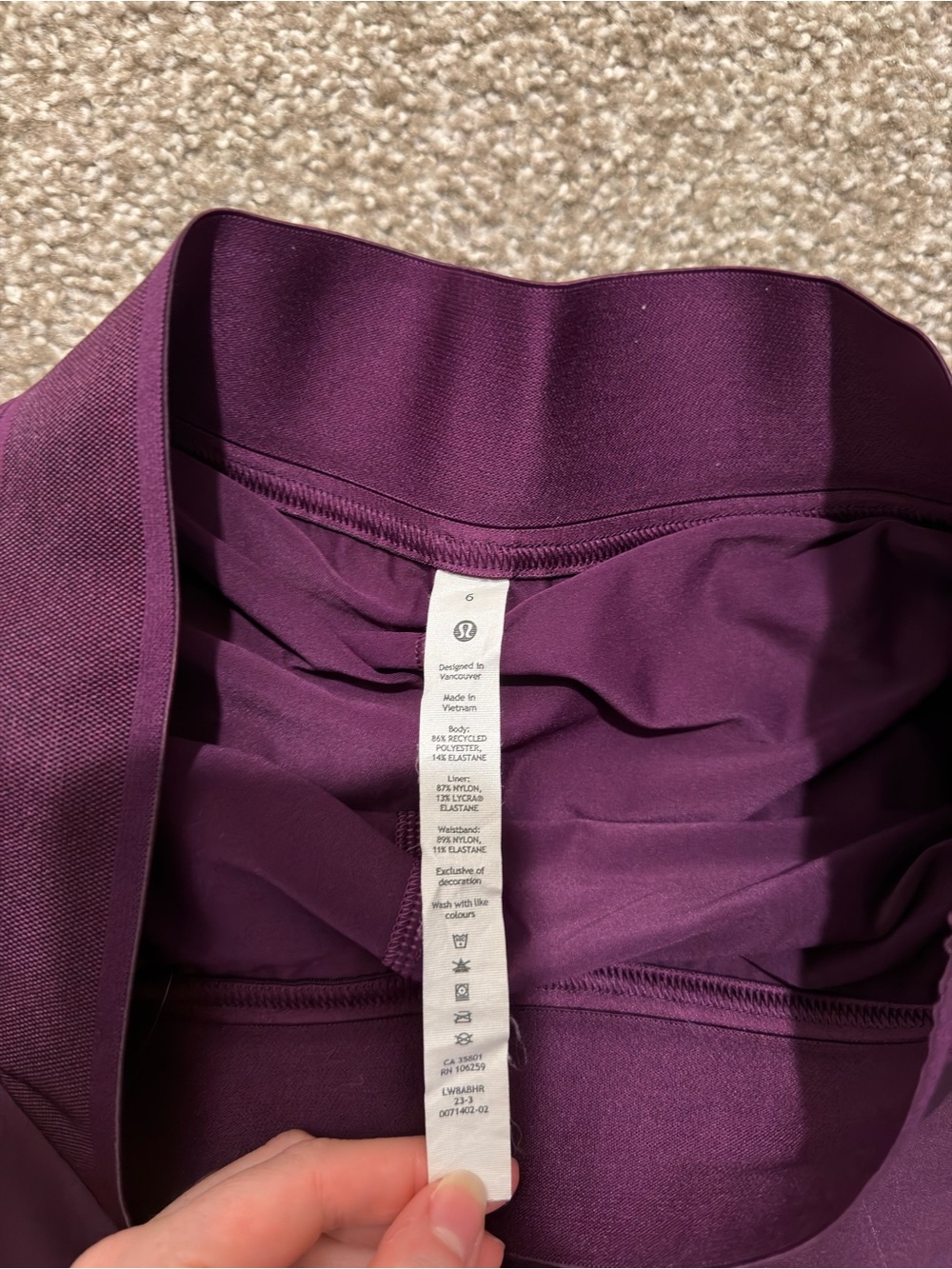 lululemon athletica Plum Layered Skater Skirt - Picture 2 of 3